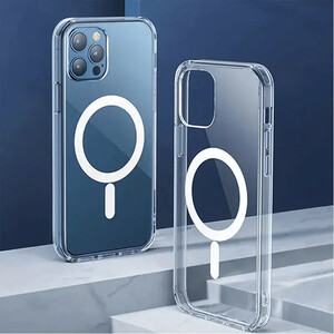 Силиконов калъф MagSafe iPhone 12 PRO бял